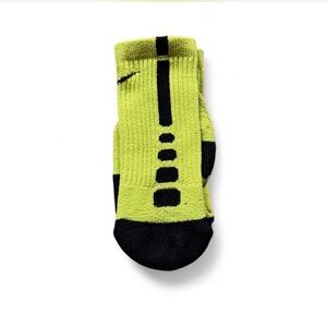 Nike Elite Basketball Crew Socks Neon Green Youth Small